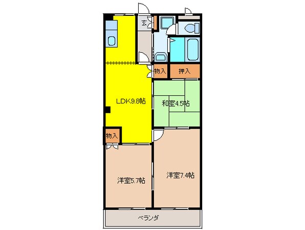 フォ－シ－ズンの物件間取画像